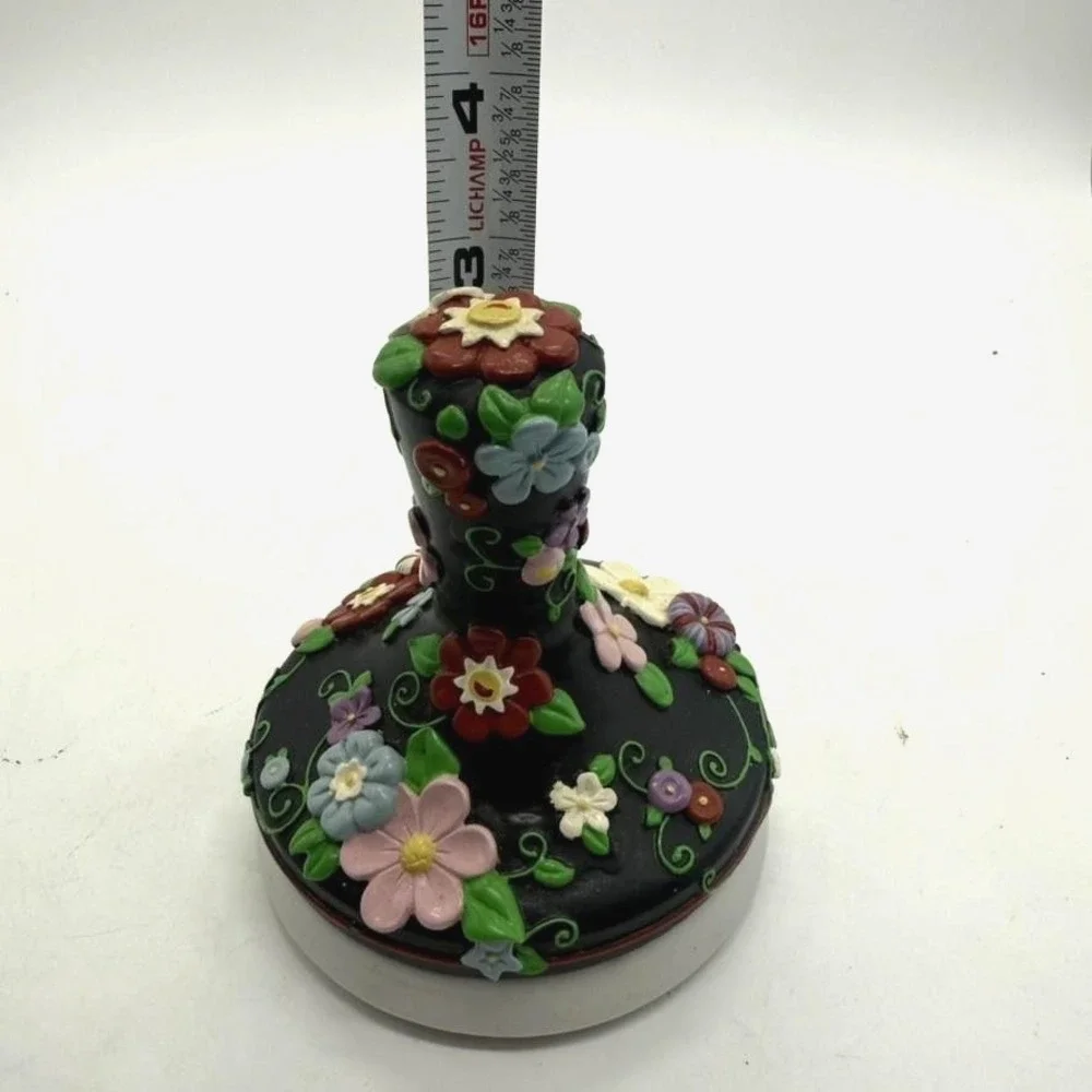 Mary Engelbreit Ceramic Cookie Press Mold‎ Collectible Floral Design 1999 No Box